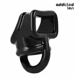 Erekčné krúžky nevibračné - Addicted toys Erekční kroužek na penis s návlekem přes varlata