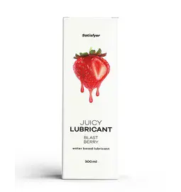 Lubrikačné gély s príchuťou alebo vôňou - Satisfyer Juicy lubrikačný gél Blast berry 300 ml