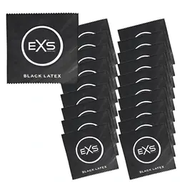 Akčné a darčekové sady kondómov - EXS Sada kondómov Black Latex 20 ks