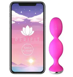 Kegelove guľôčky a vaginálny činky - Perifit  App controle pelvic floor trainer Pink