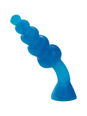Nevibračné análne kolíky - Bendable Butt Rattler análny kolík - modrý - v110575