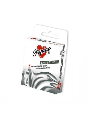Ultra jemné a tenké kondómy - Pepino kondómy Extra Thin - 3 ks - SU20014