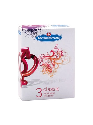 Štandardné kondómy - Primeros Classic  - 3 ks - prez024