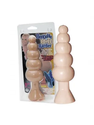 Nevibračné análne kolíky - Bendable Butt Rattler análny kolík - telový - 5262150000