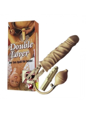 Nasadzovacie penisy, strap-on - Double Lover Nafukovací - vibračný nástavec na penis - 5525850000