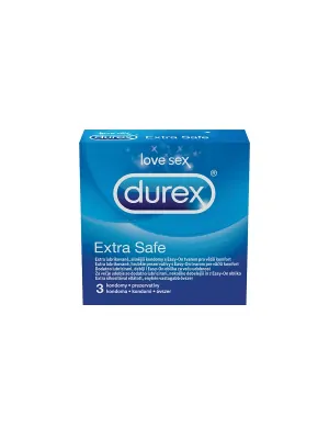 Extra bezpečné a zosilnené kondómy - Durex Extra Safe 3ks - durex-ExtraSafe-3ks