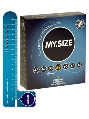 Extra veľké kondómy - My.Size kondómy 57 mm - 3 ks - 4111750000