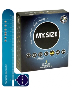 Extra veľké kondómy - My.Size kondómy 60 mm - 3 ks - 4111830000
