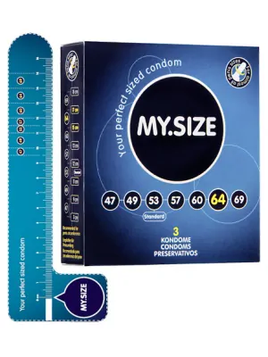 Extra veľké kondómy - My.Size kondómy 64 mm - 3 ks - 4111910000