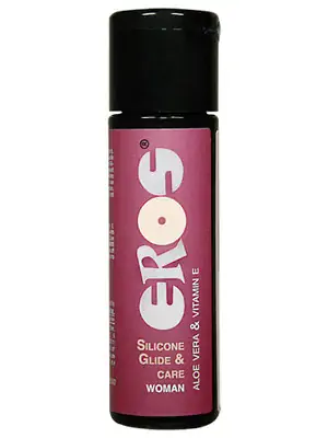Silikónové lubrikačné gély - Eros Silicone Glide  &  Care Woman 100 ml - 6188700000