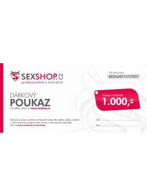 Darčekové poukazy - Darčekový poukaz - sexshop-poukaz1000