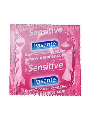 Ultra jemné a tenké kondómy - Pasante tenké kondómy Sensitive - 1 ks - pasantesensitive-ks