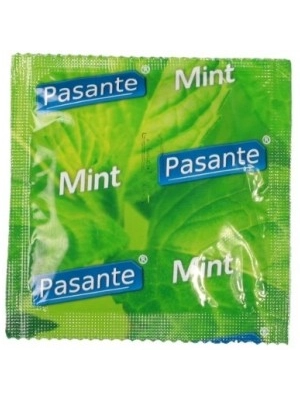 Kondómy s príchuťou - Pasante kondómy Mint - 1 ks - pasantemint-ks