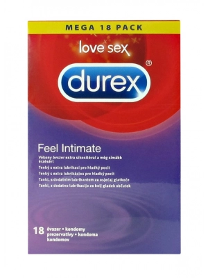 Veľké balenia kondómov - DUREX kondómy Feel Intimate 18 ks - 5052197056228