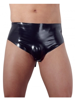 BDSM latex - LateX Latexové boxerky s nafukovacím análnym kolíkom - 29501621701 - M