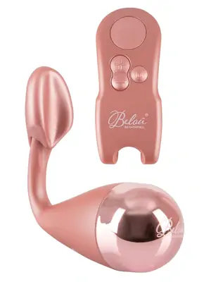 Vibračné vajíčka - Belou Vibračné vajíčko so stimulátorom klitorisu - ružové - 5940590000