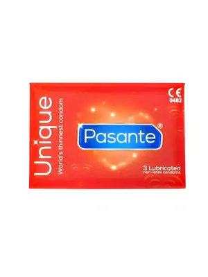 Kondómy bez latexu - Pasante Unique bezlatexové kondómy 3 ks - 5060150680212