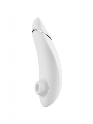Tlakové stimulátory na klitoris - Womanizer Premium masážny strojček white/chrome - ct080934