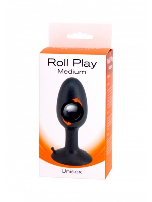 Nevibračné análne kolíky - Roll Play Análny kolík s rotačnou guličkou Medium - s25004
