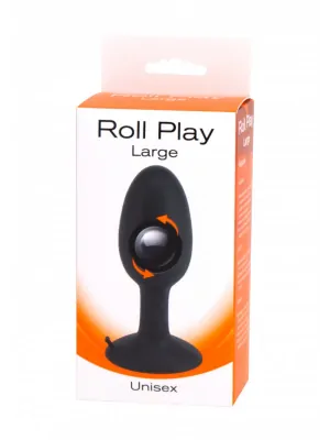 Nevibračné análne kolíky - Roll Play Análny kolík s rotačnou guličkou Large - s25005