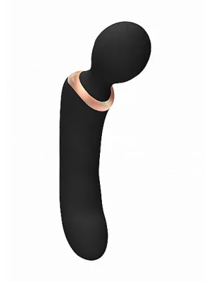 Masážne hlavice - Elegance Multi-Purpose Vibrator Charm 2v1 - čierny - shmELE014BLK