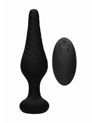 Vibračné análne kolíky - Sono Análny vibračný kolík na diaľkové ovládanie - čierny - shmSON077BLK
