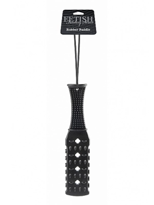 Bičíky, karháče a paličky - Fetish Rubber paddle - plácačka čierna - shmPD4403-23