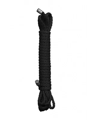Putá a bondage - Ouch! Kinbaku Bondage lano 10 m - čierne - shmOU043BLK