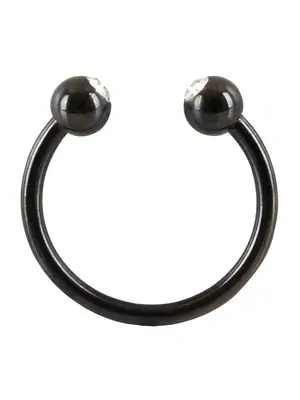 Erotické šperky - Rebel Glans Ring - otvorený nerezový krúžok na penis - 5342180000