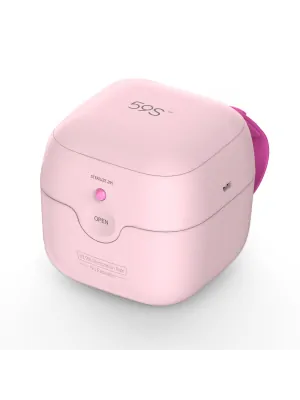 Boxy na erotické pomôcky - UVC LED Mini Box sterilizátor ružový - sterilizator02pink