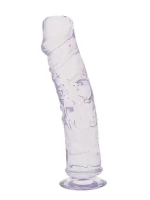 Dildá s prísavkou - Clear Stone Knight gélové dildo s prísavkou číre - v310104