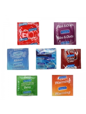 Akčné a darčekové sady kondómov - 7 dní v týždni - balíček kondómov - kon0004
