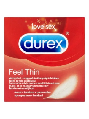Ultra jemné a tenké kondómy - Durex Feel Thin kondóm - 1 ks - Durexfeelthin-ks
