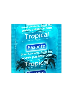 Kondómy s príchuťou - Pasante kondómy Tropical - 1 ks - pasantetropical-ks