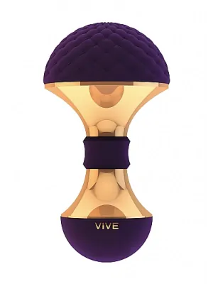 Masážne hlavice - VIVE Enoki Purple - dobíjacia masážna hlavica - VIVE006PUR