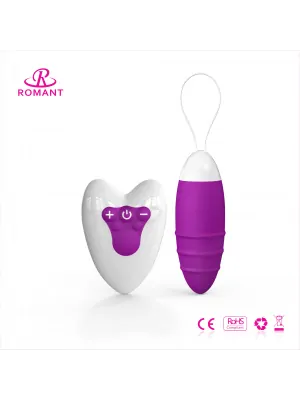 Vibračné vajíčka - Romant Cally vibračné vajíčko na dialkove ovládanie fialové - RMT050C