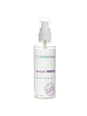 Lubrikačné gély na vodnej báze - Intimfitness Sexgel lubrikačný gél neutral 100 ml - if002