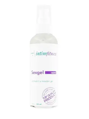 Lubrikačné gély na vodnej báze - Intimfitness Sexgel lubrikačný gél neutral 100 ml - if002