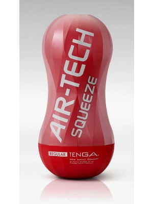 Nevibračné masturbátory - Tenga Air-Tech Squeeze silikónový - červený pre opakované použitie - 5358930000