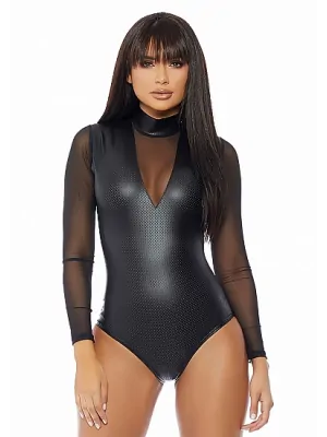 Erotické body a korzety - Forplay Behave Bodysuit Body - čierne - Shm665331BLK-LXL - L/XL
