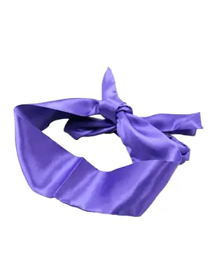 Masky, kukly a pásky cez oči - BASIC X Saténový šál na oči fialová - BSC00155