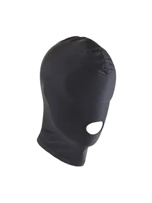 BDSM doplnky - BASIC X maska na tvár s otvorom pre ústa čierna - BSC00166