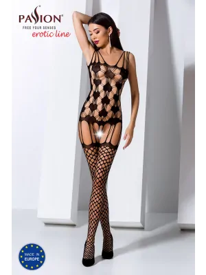 Bodystocking a catsuit - Passion Catsuit Hanna čierny - BS067BLACK