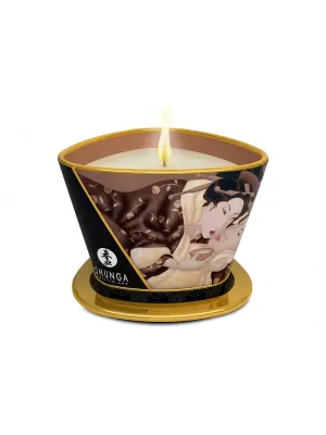 Masážne sviečky - SHUNGA - masážna sviečka s vôňou opojnej čokolády 170 ml - v274509