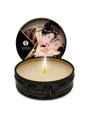 Masážne sviečky - SHUNGA - masážna sviečka s vôňou opojnej čokolády 30 ml - v274609