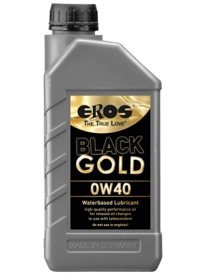 Lubrikačné gély na vodnej báze - Eros Black Gold OW40 Lubrikant 1l - 6224430000