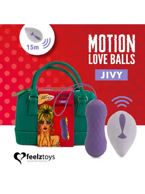 Tipy na darčeky na Valentína do 80 € - FeelzToys Motion Love Balls Jivy - vibračné vajíčko - E28191