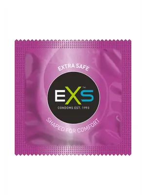 Extra bezpečné a zosilnené kondómy - EXS kondómy Extra bezpečné - 1 ks - shm144EXSEXT-SA-ks