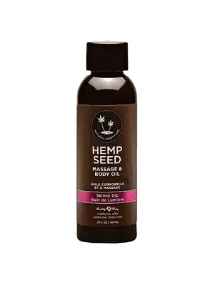 Masážne oleje - Hemp Seed masážny olej - vanilková cukrová vata 60 ml - ShmMAS221