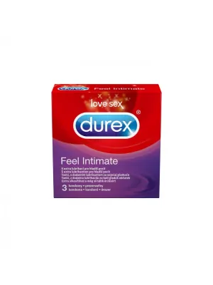 Ultra jemné a tenké kondómy - DUREX kondómy Feel Intimate 3 ks - durex-FeelIntimate-3ks